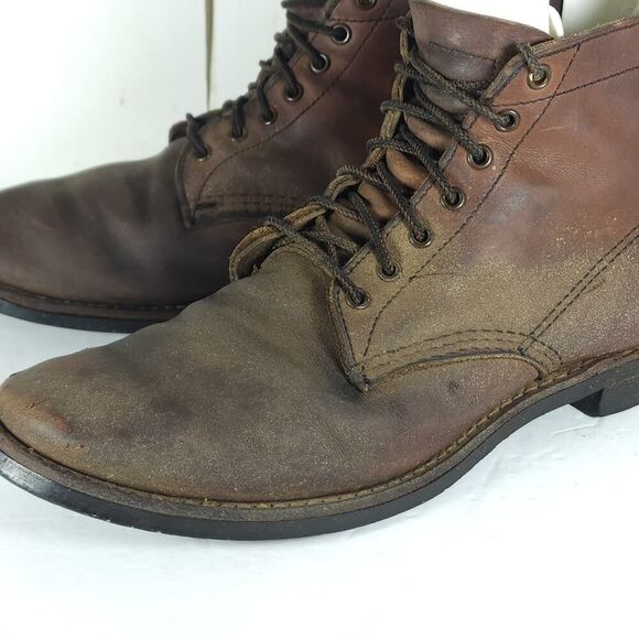 Red Wing Men\'s Merchant 8064 US10 Amber Brown Leather Lace-Up Boots BMade in USA main image 5